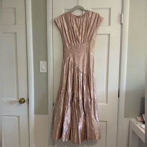 Aje Shimmering Pink Dress